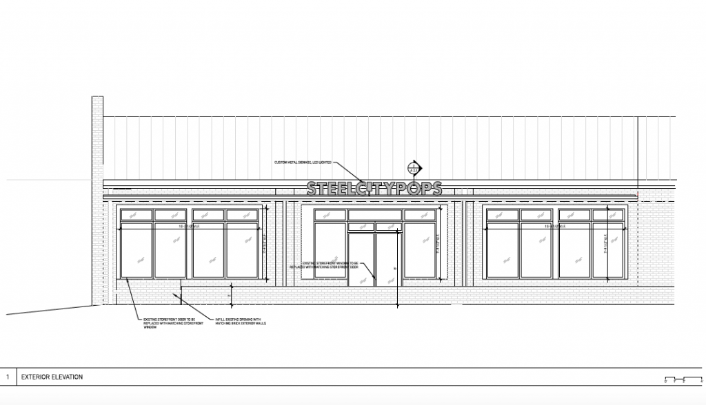 Steel City Pops - Exterior Elevation