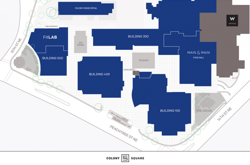 Colony Square Groundbreaking - Site Plan