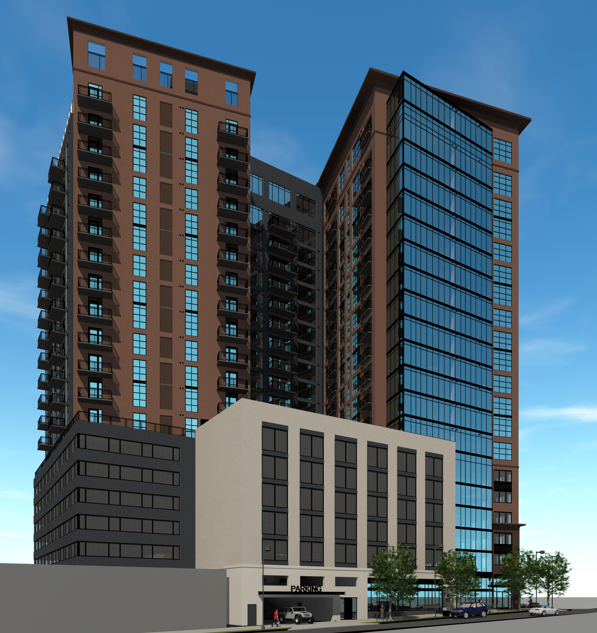 [Rendering] 20Story Residential Tower Planned For Buckhead Village