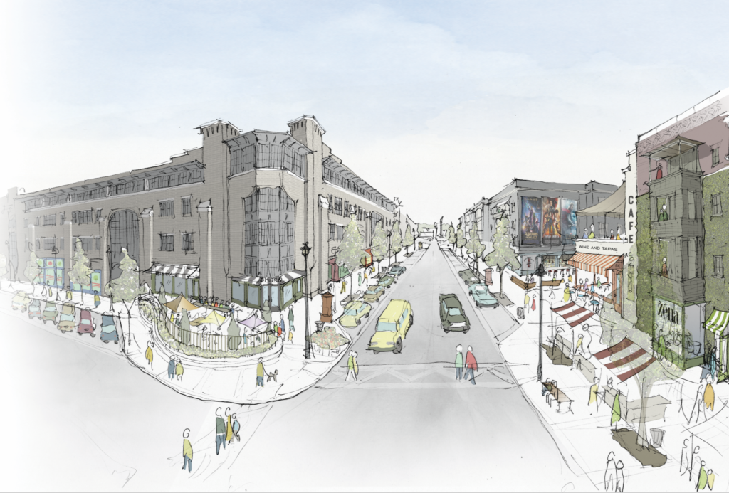 Village Center - Pinewood Forest Rendering 2