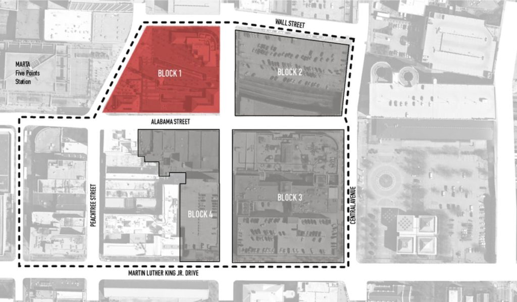 Block One Underground Atlanta - Site Plan