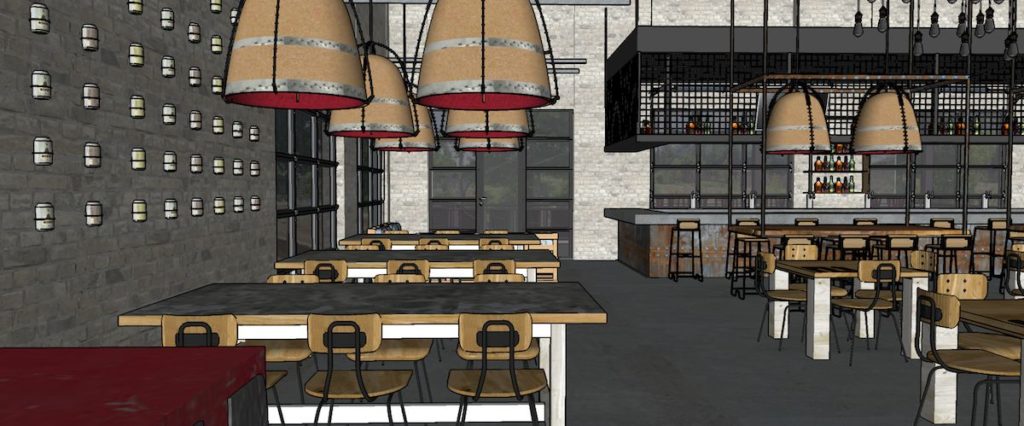 Hop City Lee + White Restaurant Rendering 1