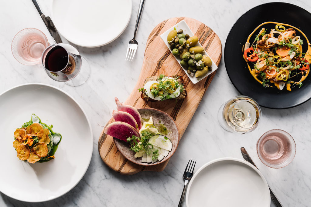 Aix food and wine spread