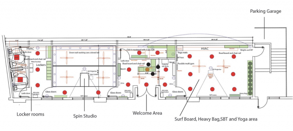 Surf's Up Fitness Buckhead Site Plan