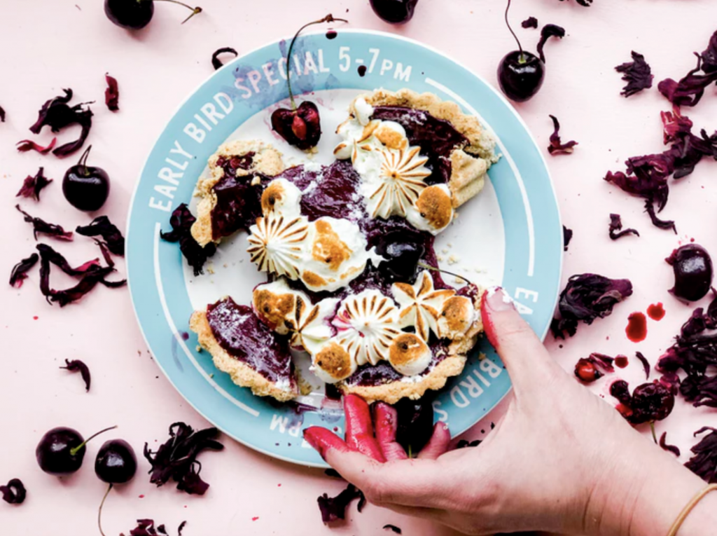 Hell Yeah Gluten Free - Cherry curd tart