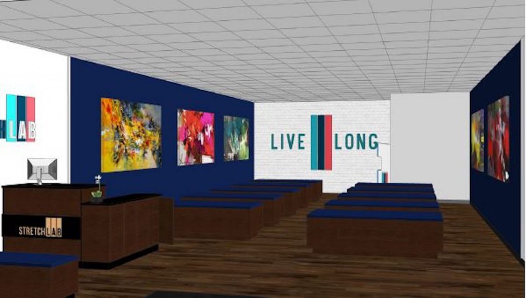 StretchLab Rendering w Back Wall Logo