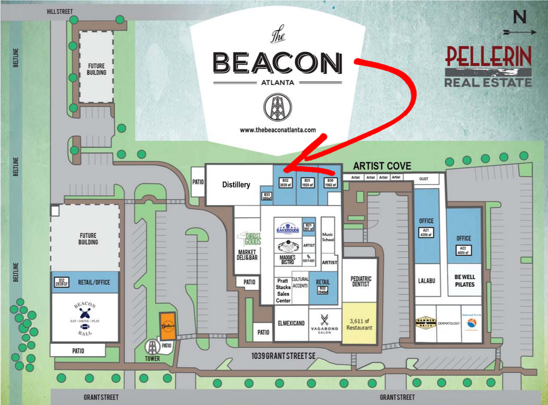 Civil Axe Throwing - The Beacon Atlanta - Site Plan
