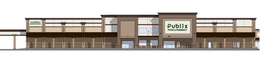 Sandtown Crossing Publix Front-Elevation