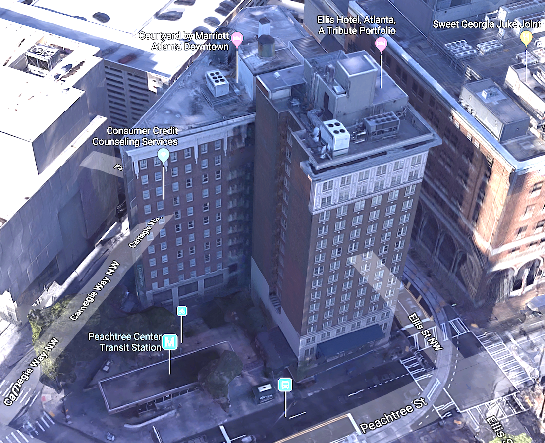 Ellis Hotel Peachtree Center Transit Station Redevelopment